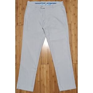 Peter Millar Pants Men 35x32 Beige Durham High Drape Performance Golf Chino EB78